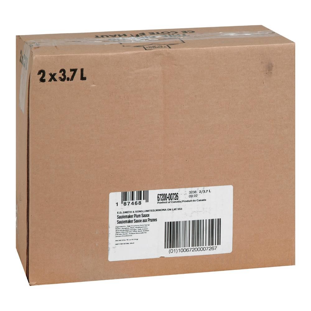 Saucemaker Plum Sauce, 3.7 L -- 2 Per Case