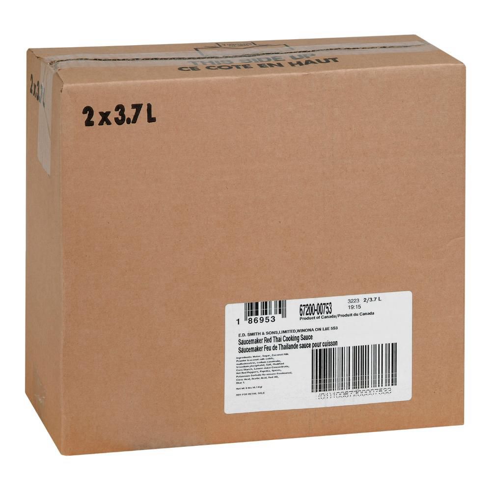 Saucemaker Red Thai Sauce, 3.7 L -- 2 Per Case
