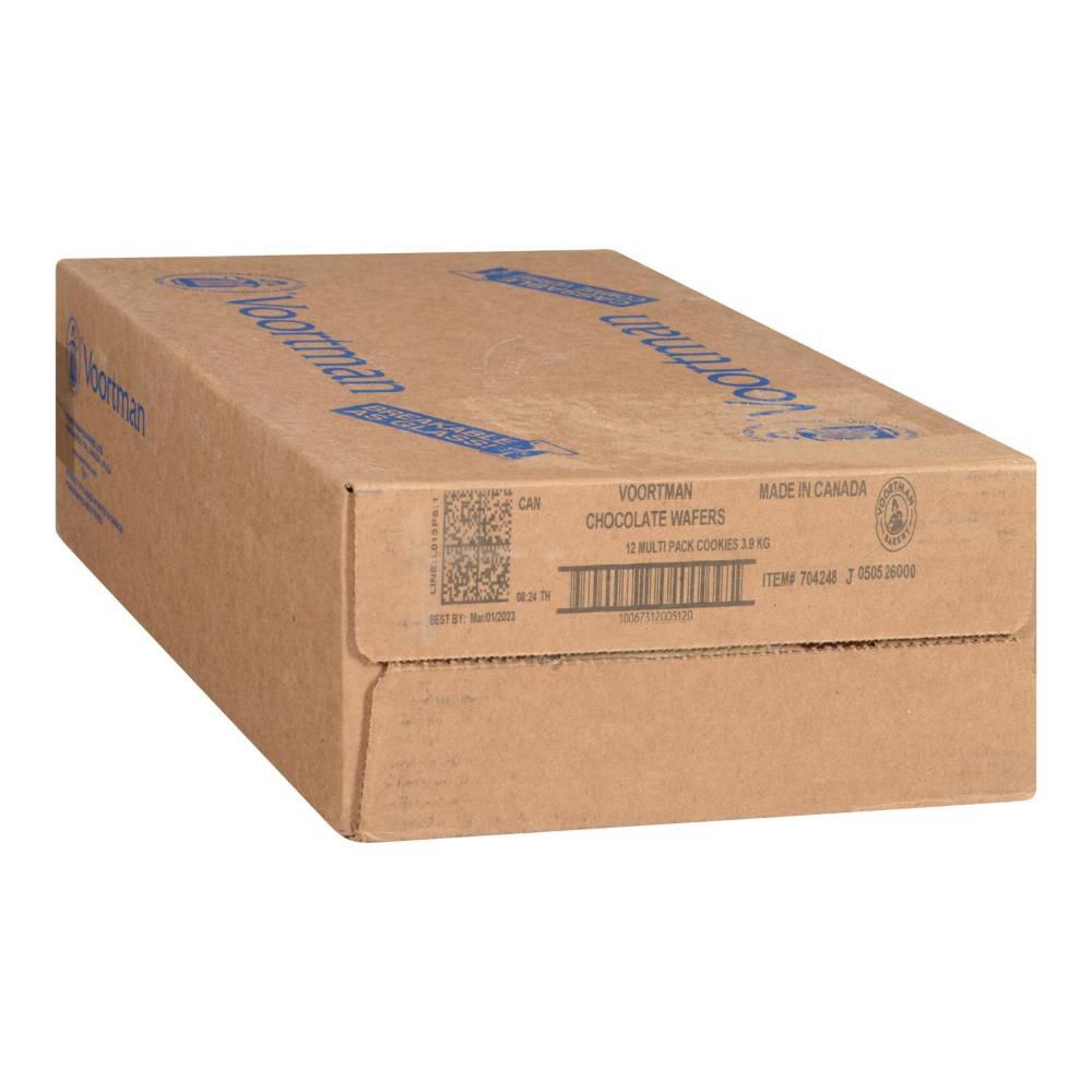 Voortman Chocolate Wafer Cookie, 300 G -- 12 Per Case