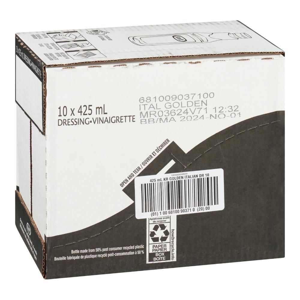 Kraft Italian Golden Dressing, 425 Ml -- 10 Per Case