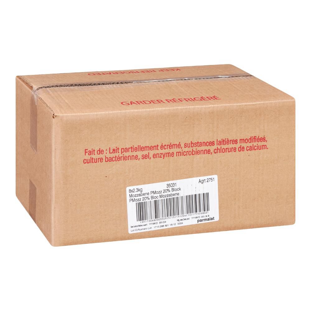 Mozzabenne 20 Percent Milk Fat Mozzarella Cheese Pizza, 2.3 Kg -- 8 Per Case