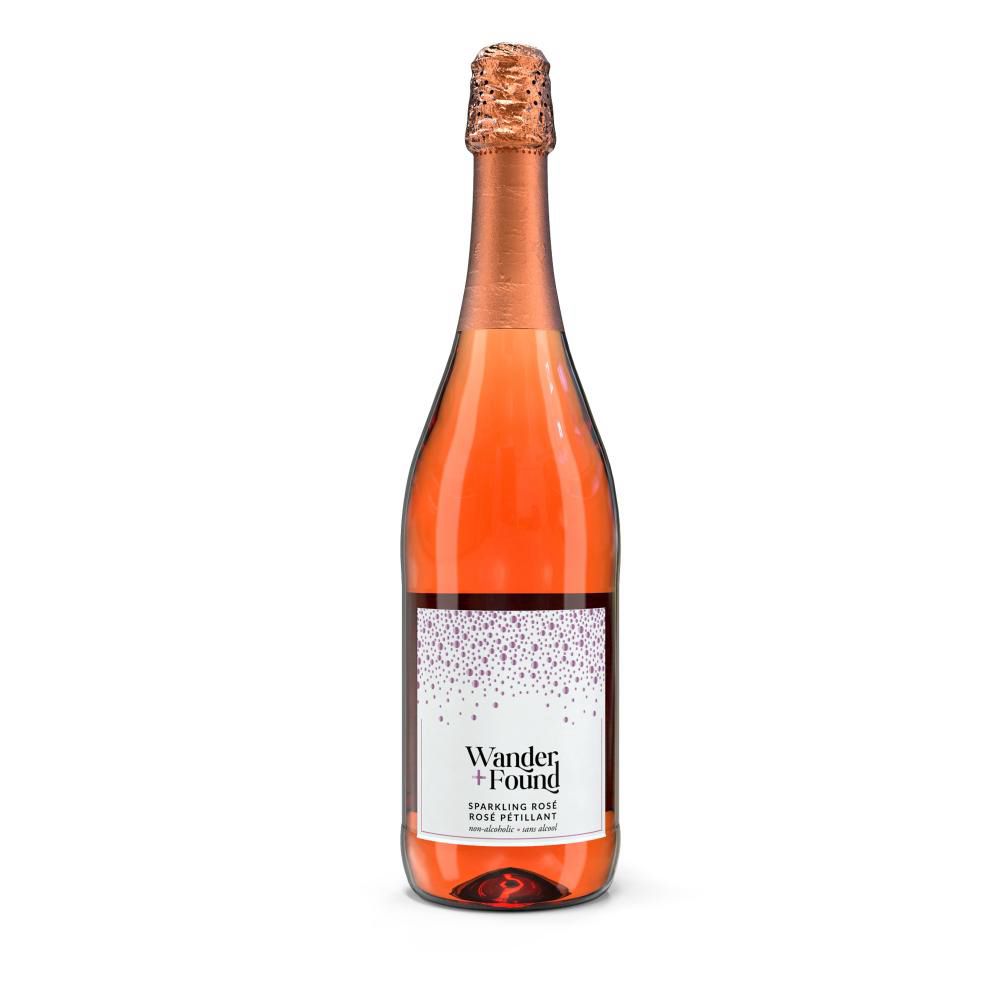 Wander Plus Found Rose Alcohol-free Sparkling Wine, 750 Ml Glass Bottle -- 6 Per Case
