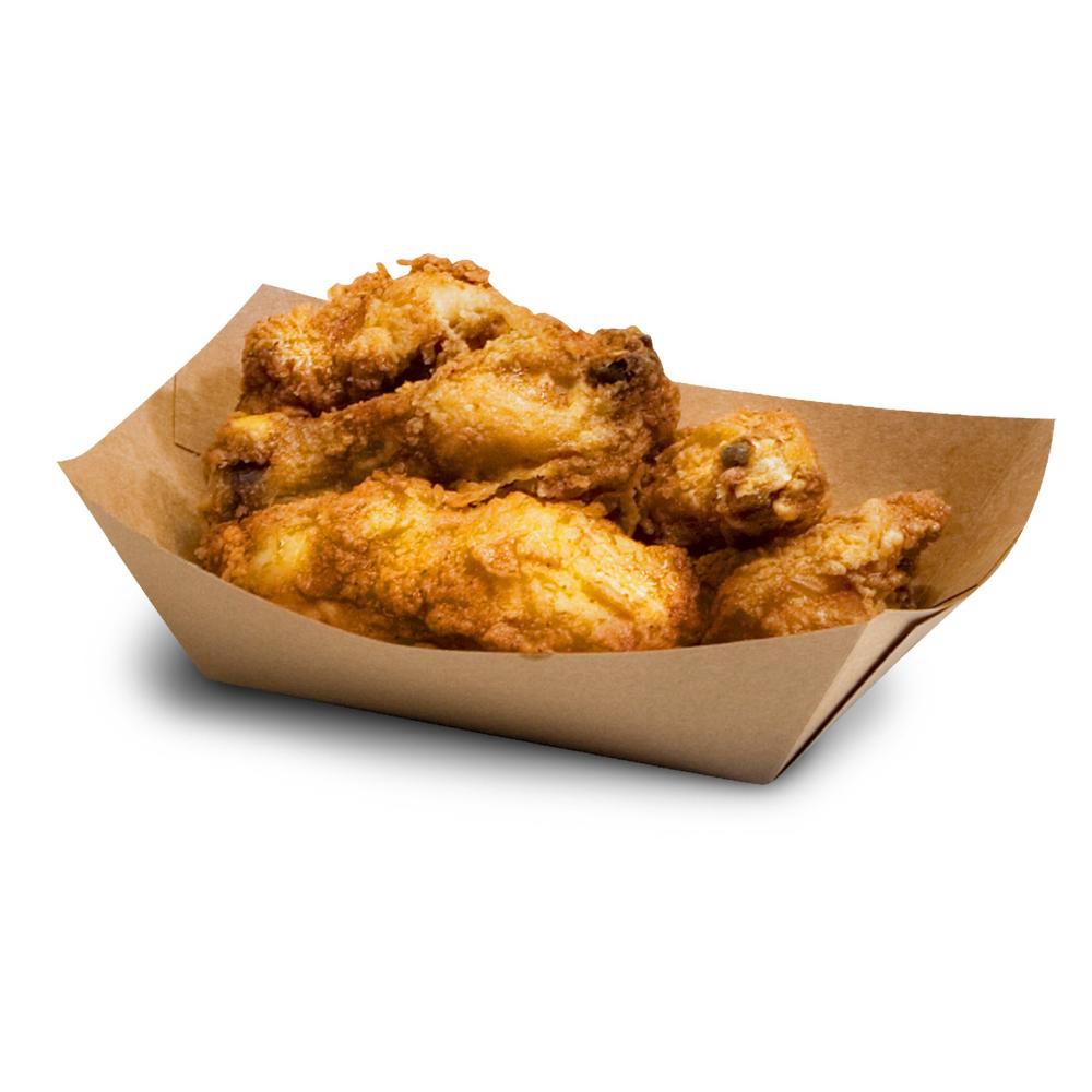 EcoCraft 1/4 lb Grease Resistant Natural Hot Food Tray