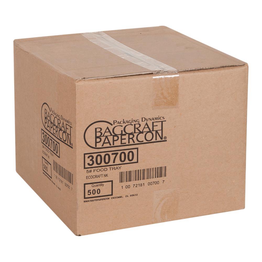 EcoCraft Grease Resistant Natural Hot Food Tray