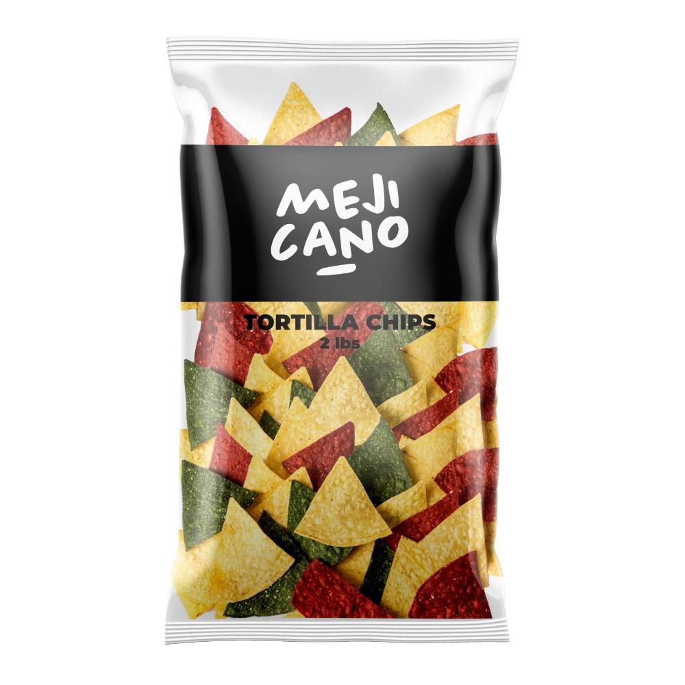 Mejicano Three-color Nacho Chips, 0.907 Kg -- 3 Per Case