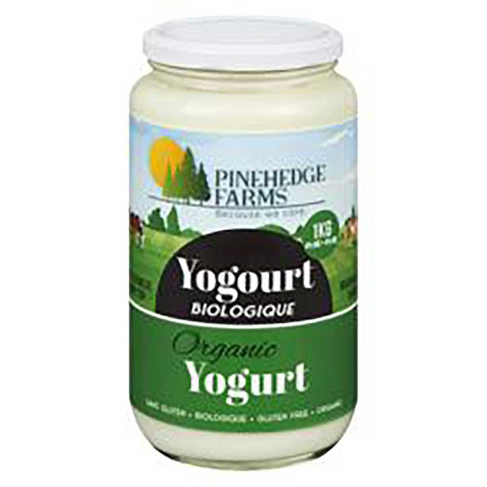 Pinehedge Farms Organic Grass Fed Yogurt, 1 Kg -- 6 Per Case