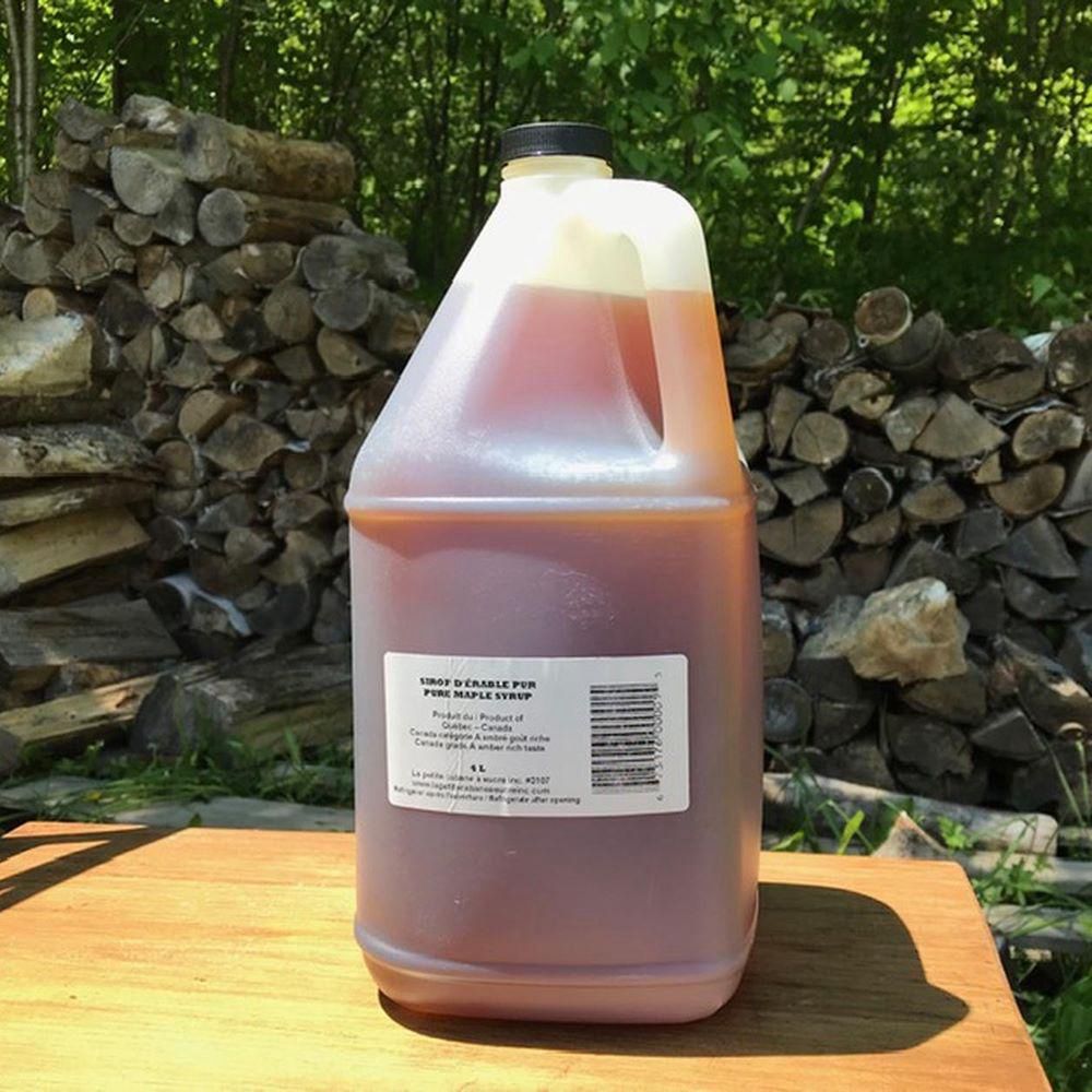 P. Cabane Sucre Sirop D'érable Au Goût Riche Et Ambré, 4 L -- 6 Par Caisse