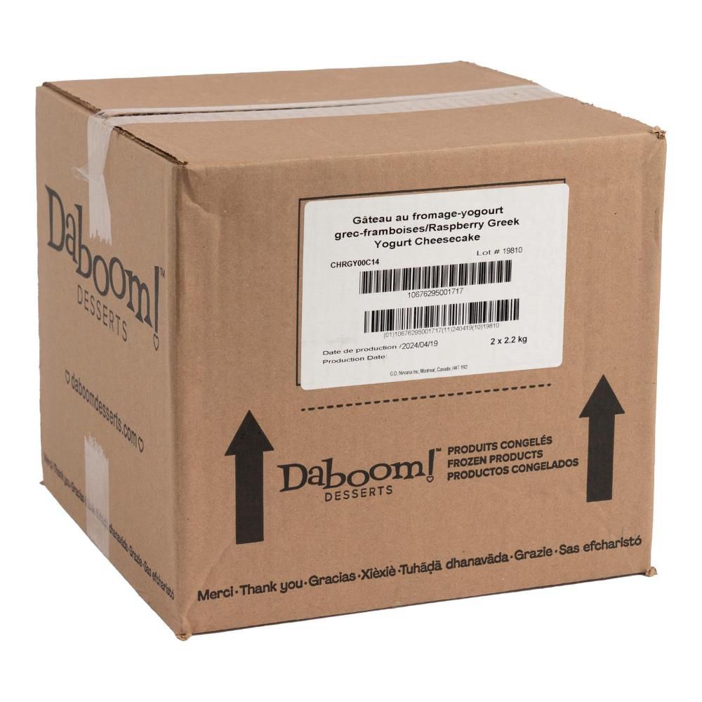 Daboom Round Raspberry Yogurt Cheesecake, 2.2 Kg -- 2 Per Case