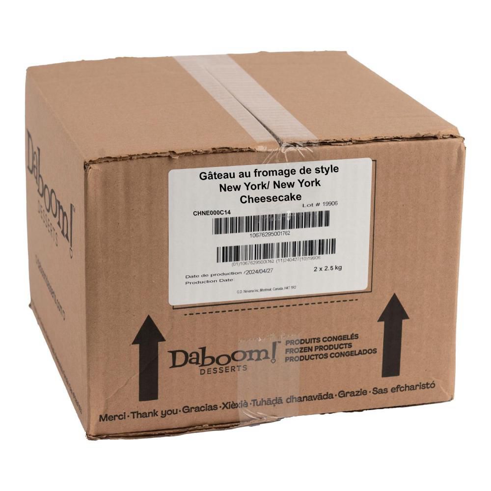 Daboom Round New York Cheesecake, 2.5 Kg -- 2 Per Case