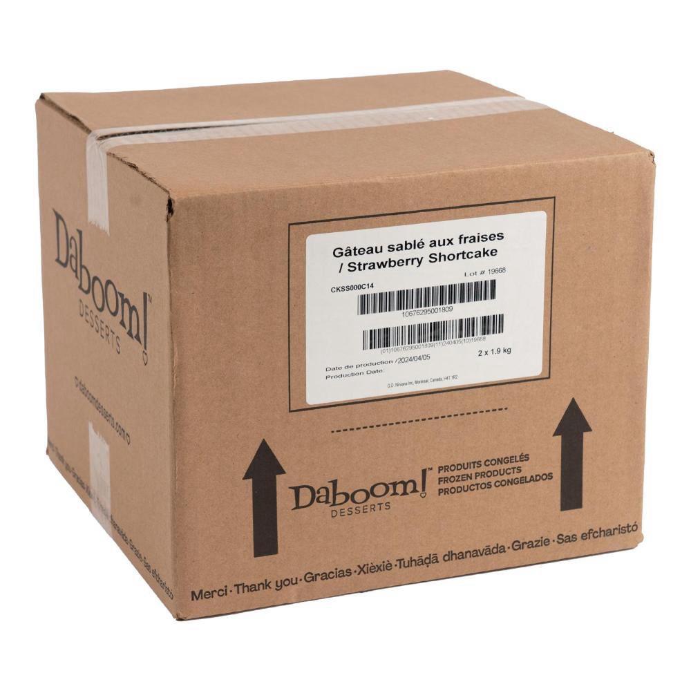 Daboom Strawberry Shortcake, 1.9 Kg -- 2 Per Case