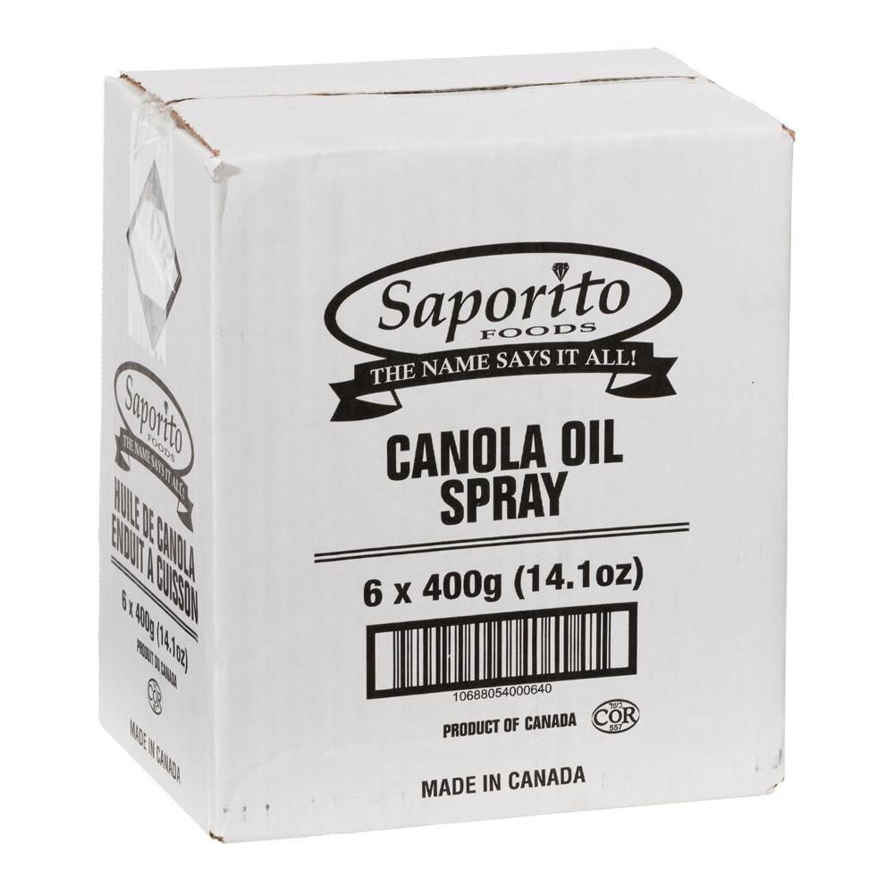 Saporito Spray D'huile De Canola, 400 G -- 6 Par Boîte