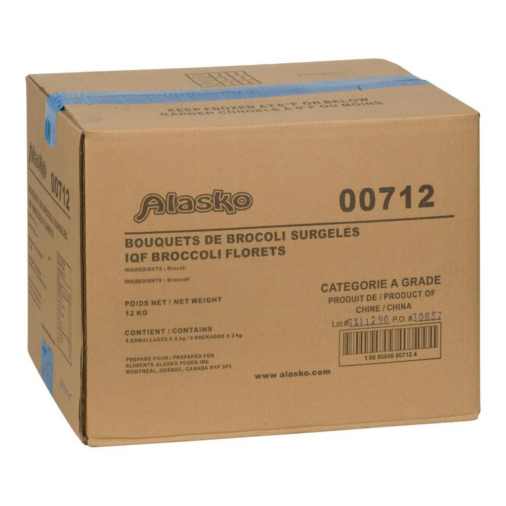 Alasko Iqf Broccoli Florets, 2 Kg -- 6 Per Case