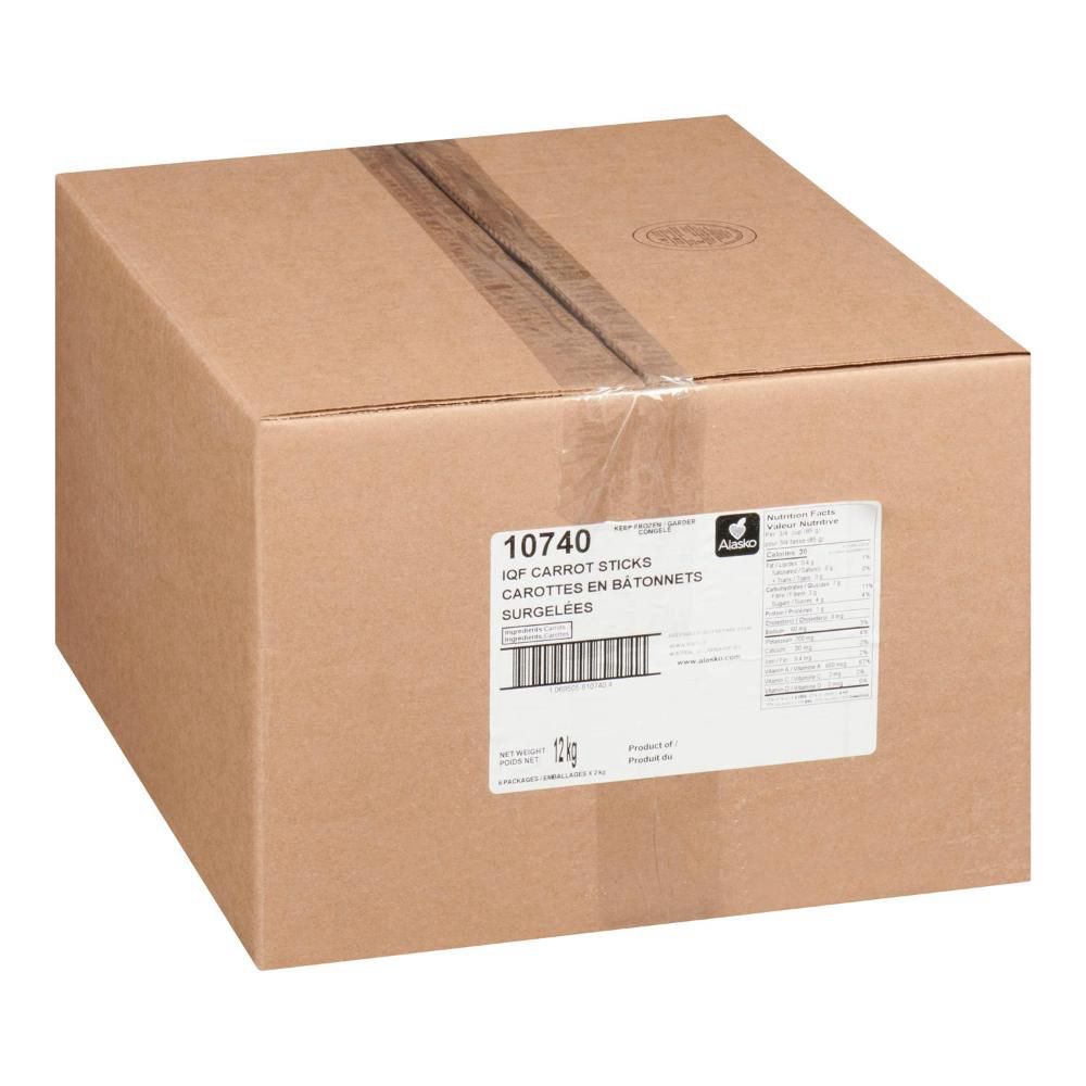 Alasko Iqf Carrot Sticks, 2 Kg -- 6 Per Case