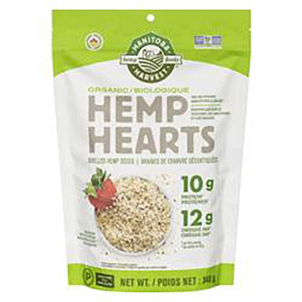 Manitoba Harvest Hemp Hearts Organic Shelled Hemp Seeds, 340 G -- 6 Per Case