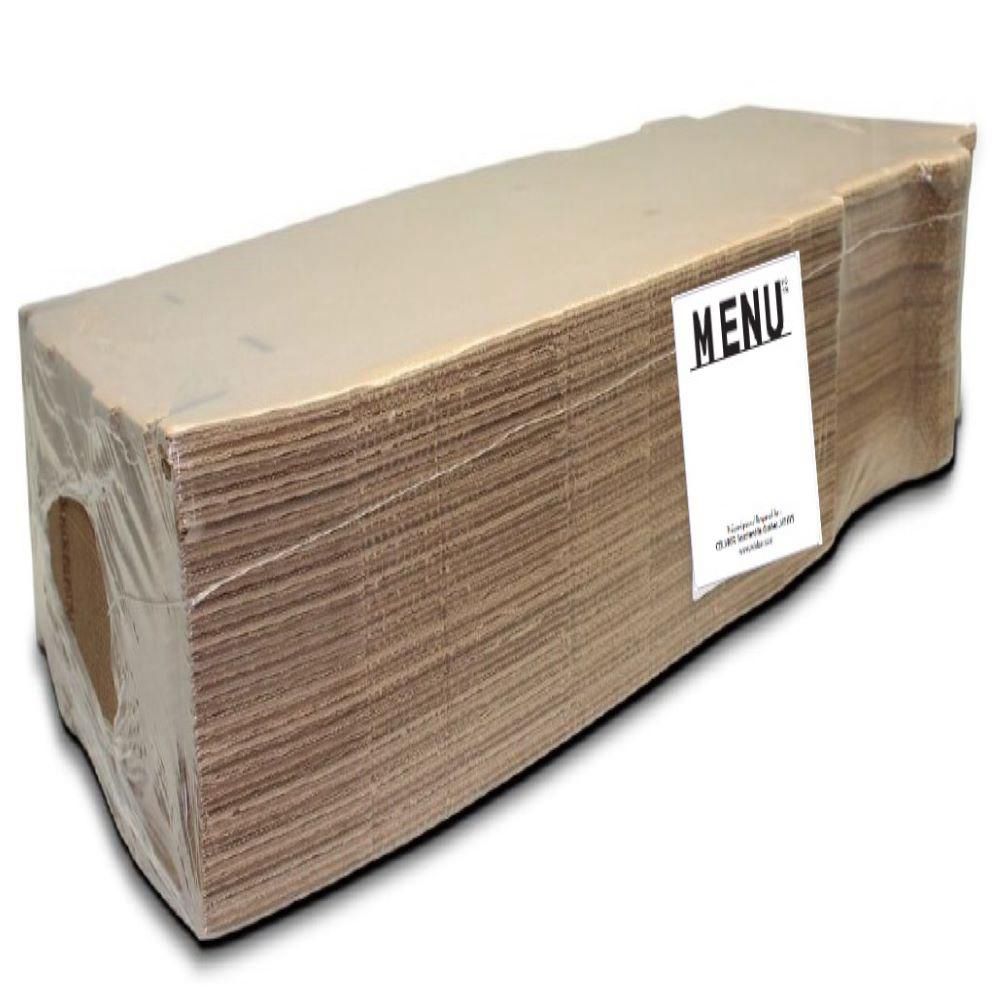 Menu Corrugated Kraft Pizza Box, 10 In -- 50 Per Case
