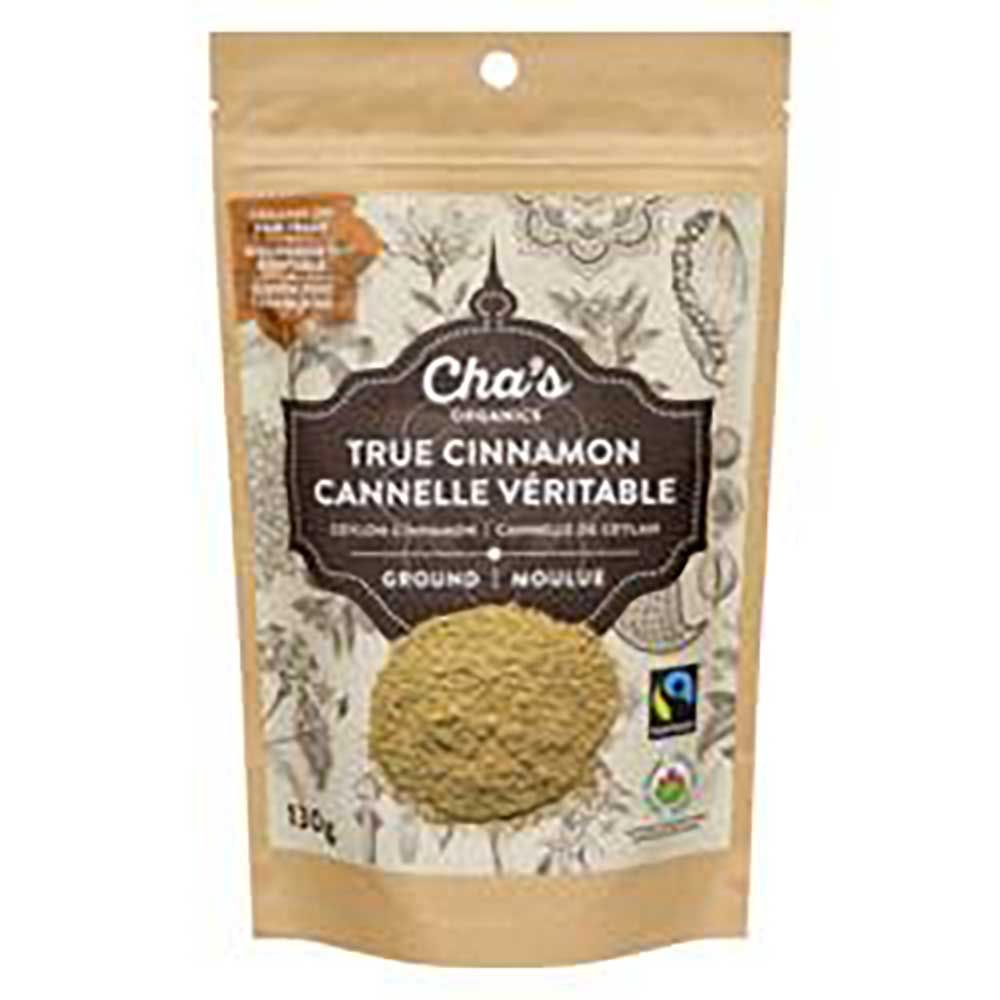 Cha's Organics Ground True Cinnamon, 130 G -- 6 Per Case