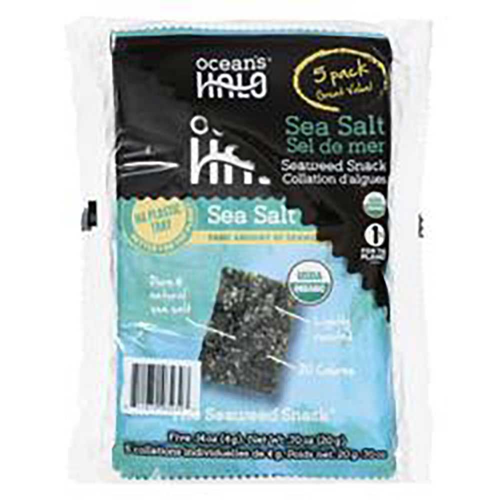 Ocean's Halo Sea Salt Seaweed Snack, 20 G -- 5 Per Case