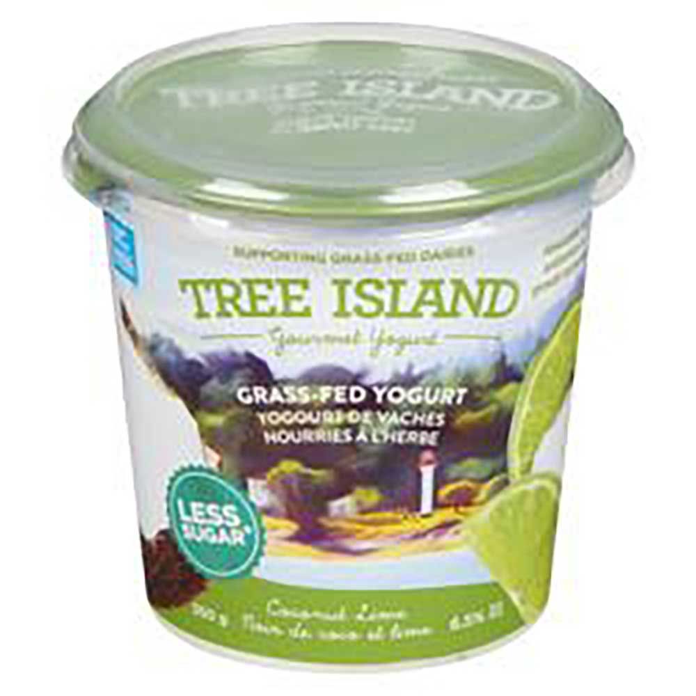 Tree Island Yaourt Grec À La Noix De Coco Et Au Citron Vert, 350 G -- 6 Par Boîte