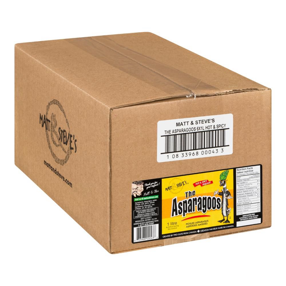 Asparagoos Asperges Marinées Piquantes, 1 L -- 6 Par Caisse