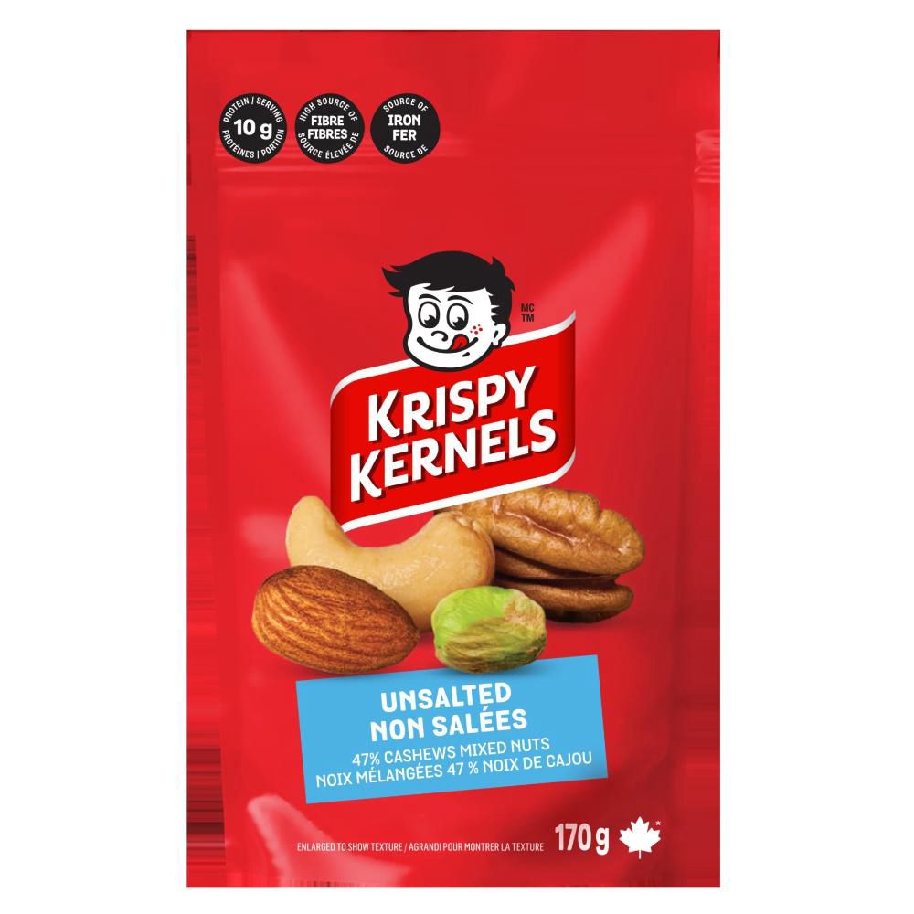 Krispy Kernels Unsalted Mixed Nut, 170 G -- 8 Per Case