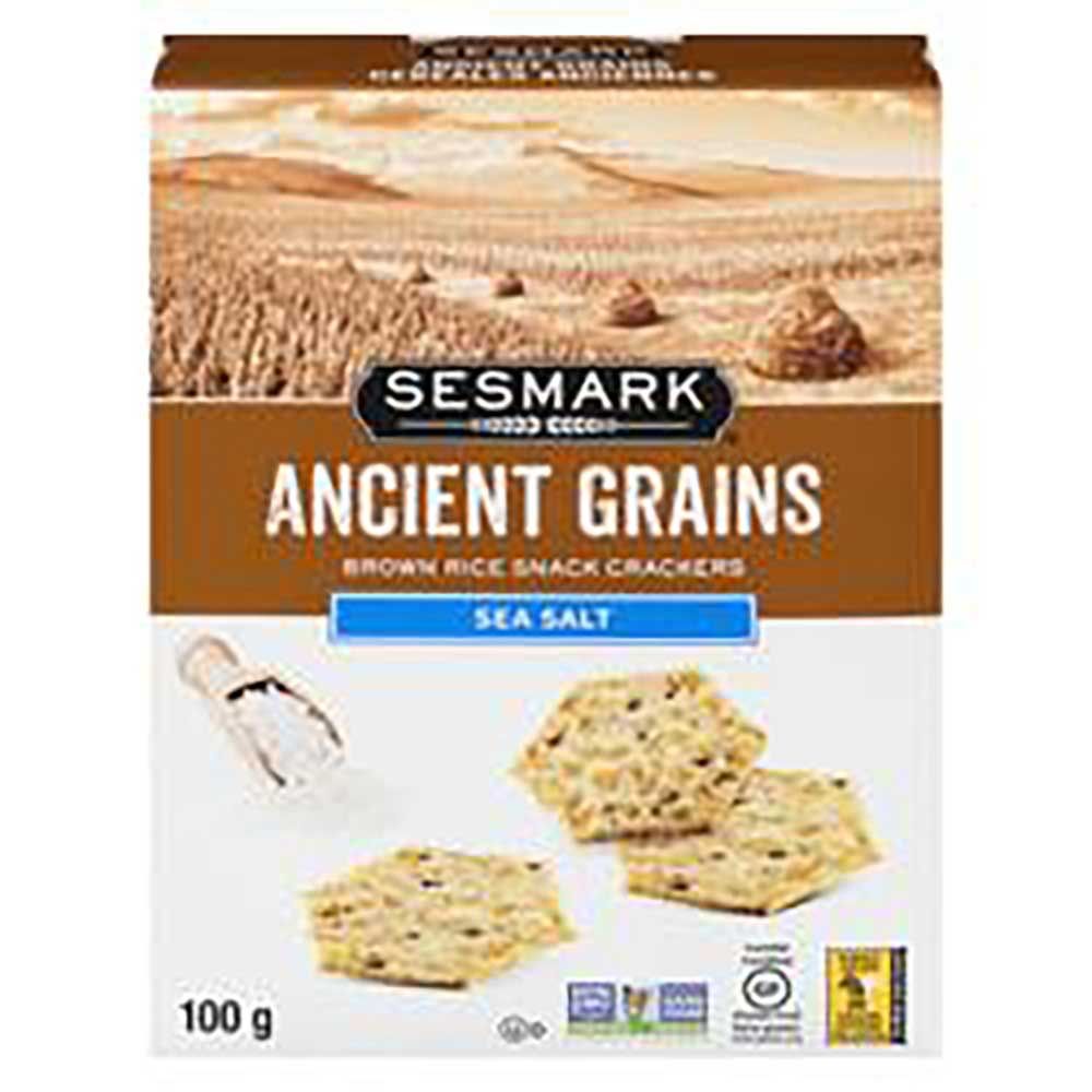 Sesmark Ancient Grains Gluten-free Sea Salt Cracker, 100 G -- 6 Per Case