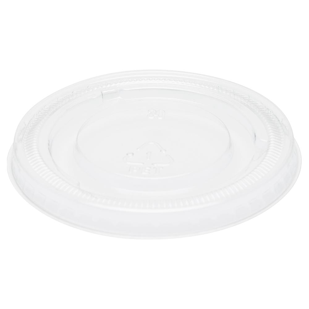 Clear Recyclable PET Lid fits 3.25-4.5-5.5 fl oz Portion Cup