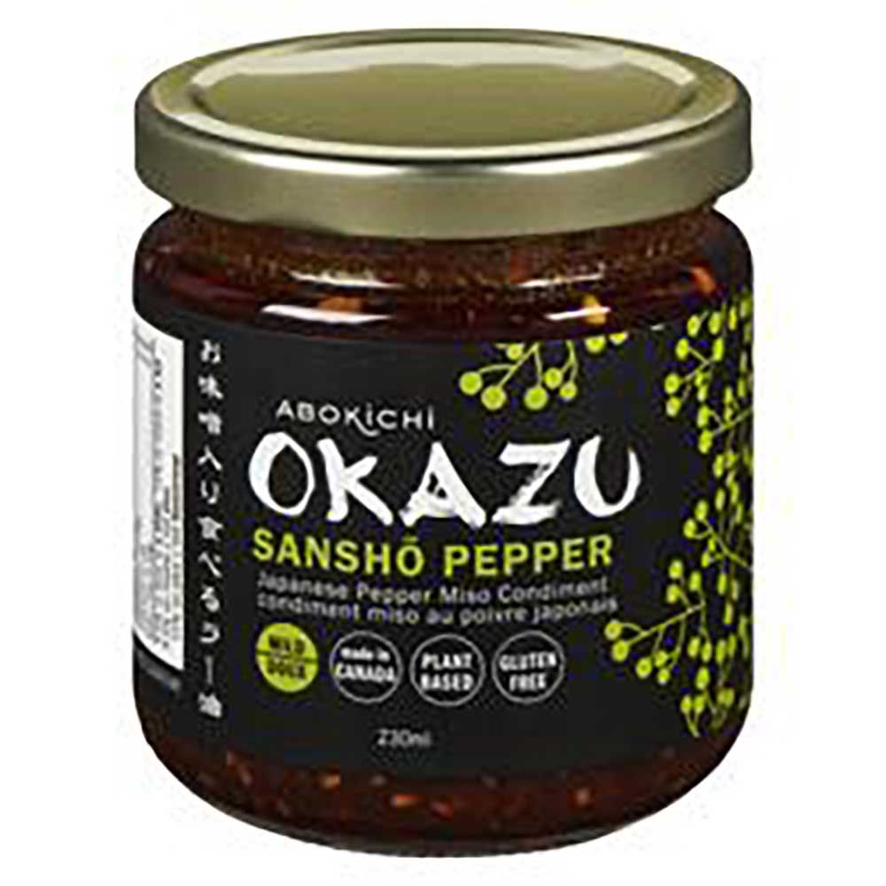 Okazu Condiment Miso Au Chili Et Au Poivre Japonais Sansho, 230 Ml -- 12 Par Boîte