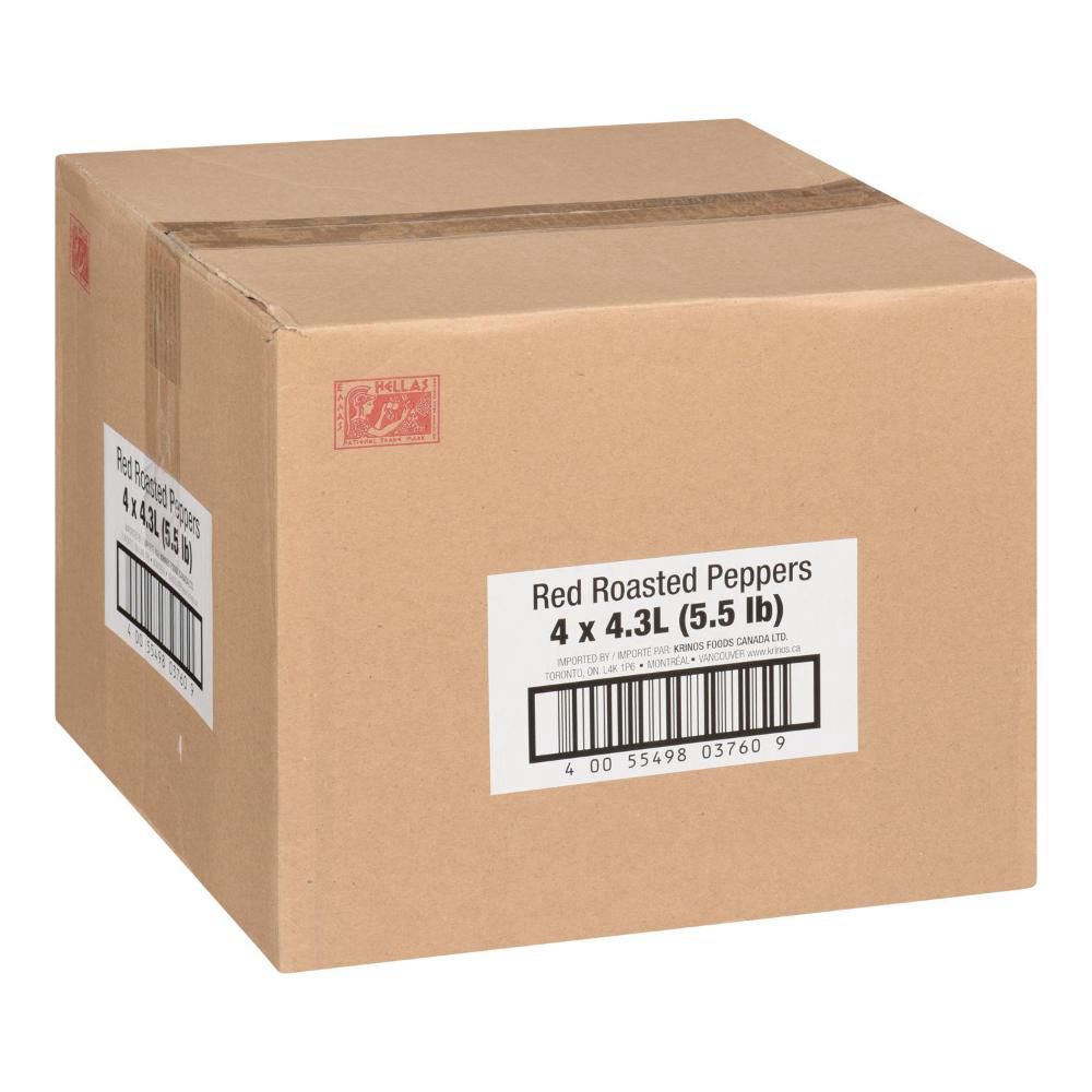 Krinos Mild Roasted Red Pepper, 4.3 L -- 4 Per Case