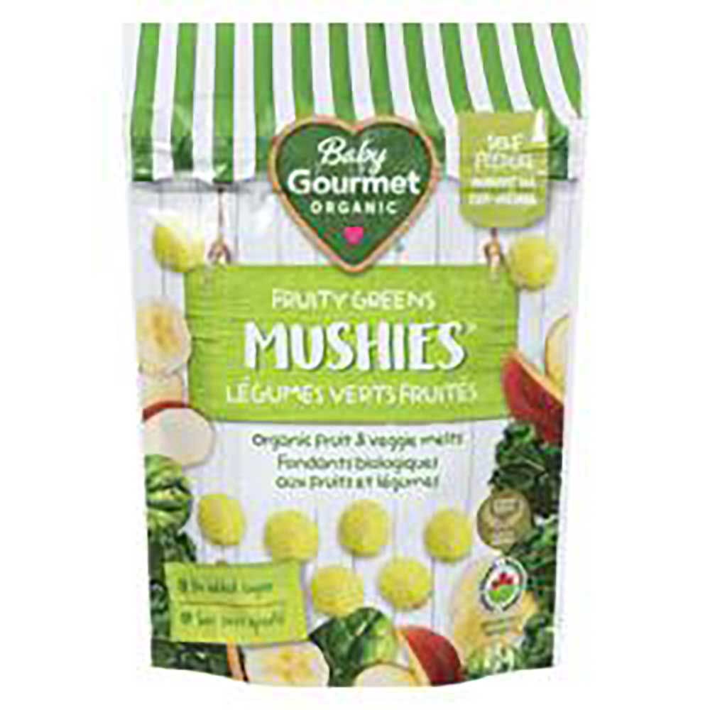 Baby Gourmet Organic Meltable Mushies Fruity Greens, 23 G -- 8 Per Case