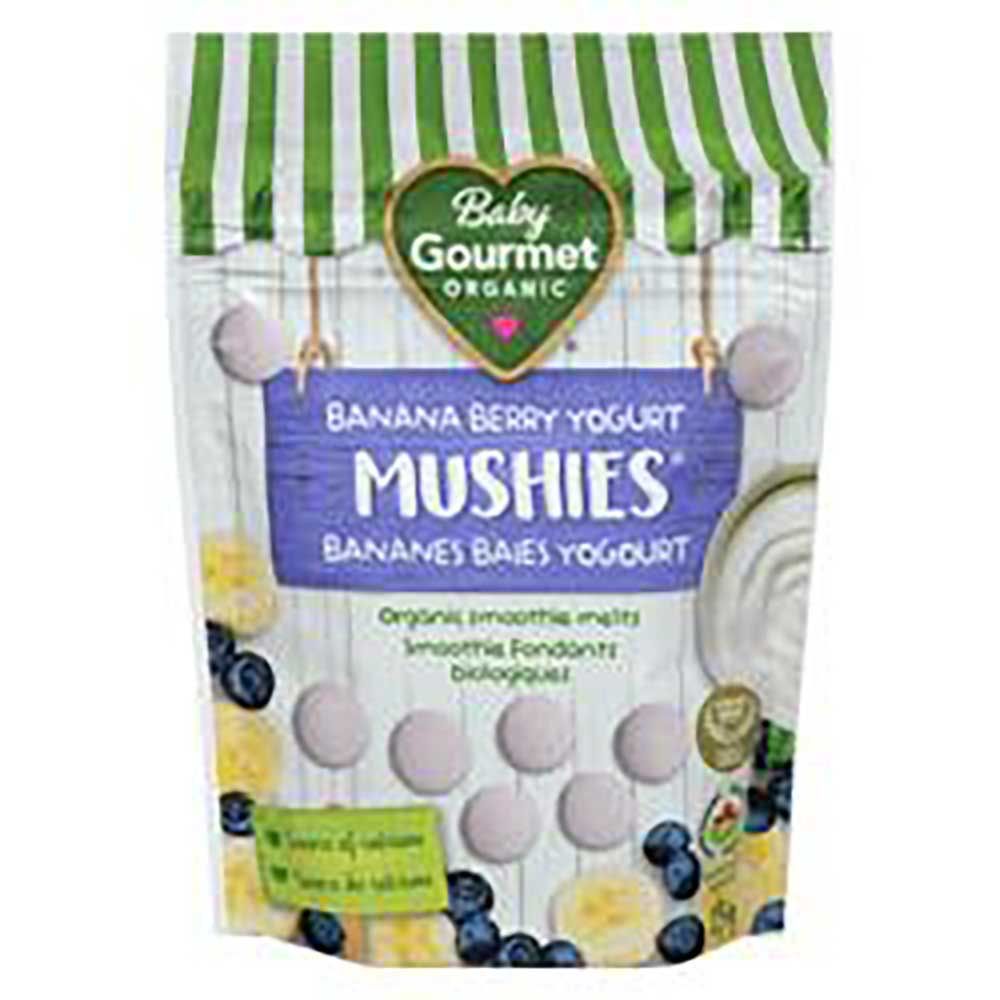 Baby Gourmet Organic Meltable Mushies Banana Berry With Greek Yogurt, 23 G -- 8 Per Case