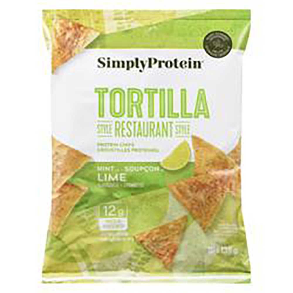 Simplyprotein Hint Of Lime Tortilla Protein Chips, 130 G -- 10 Per Case