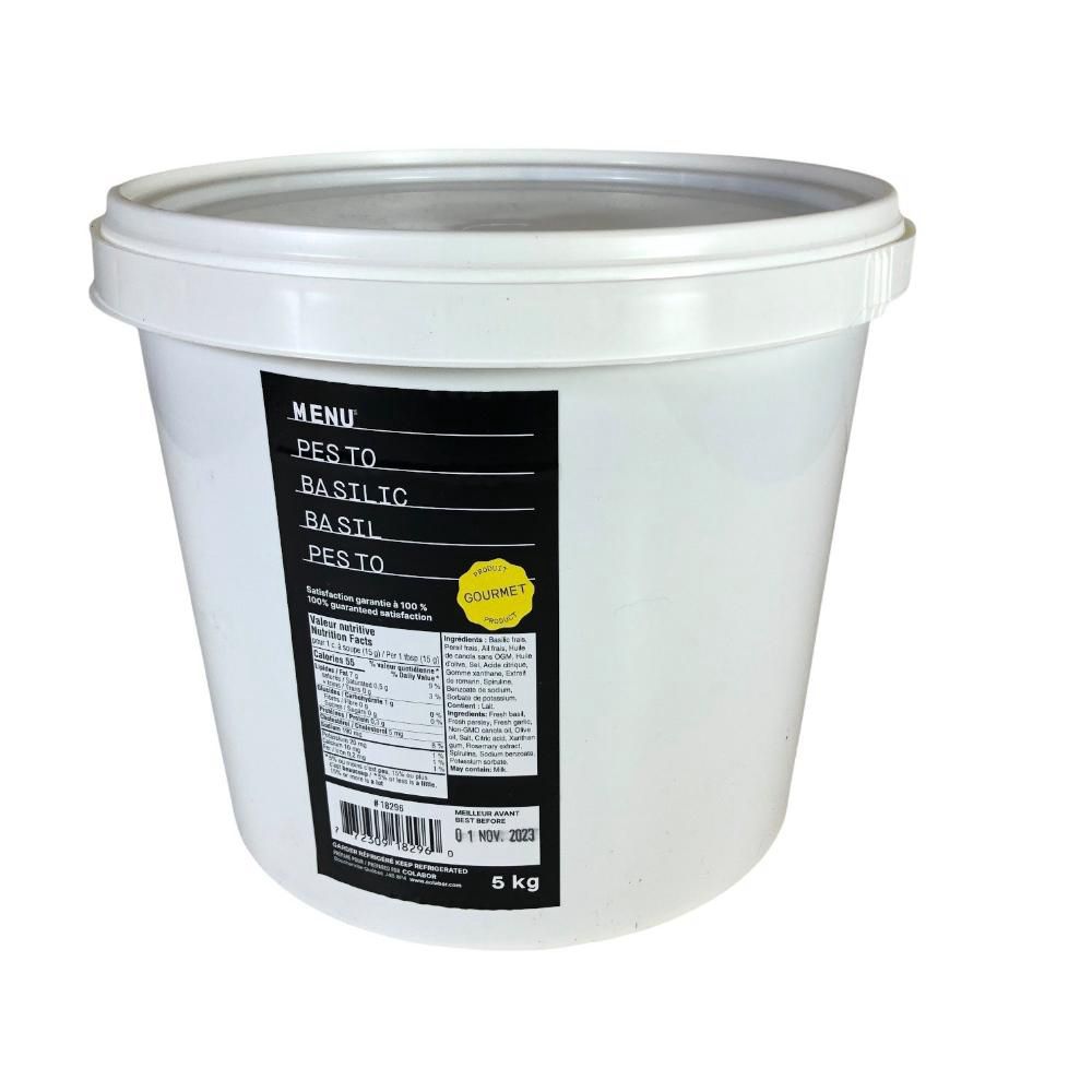 Menu Pesto Au Basilic Sans Noix, 5 Kg