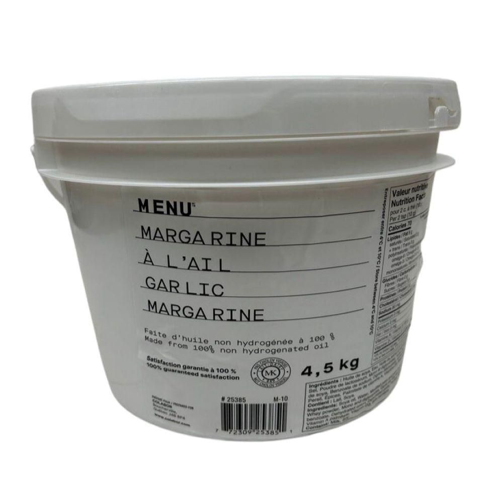 Menu Margarine À L'ail Blanc De Luxe, 4,54 Kg
