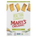 Organic Garlic Rosemary Real Thin Crackers