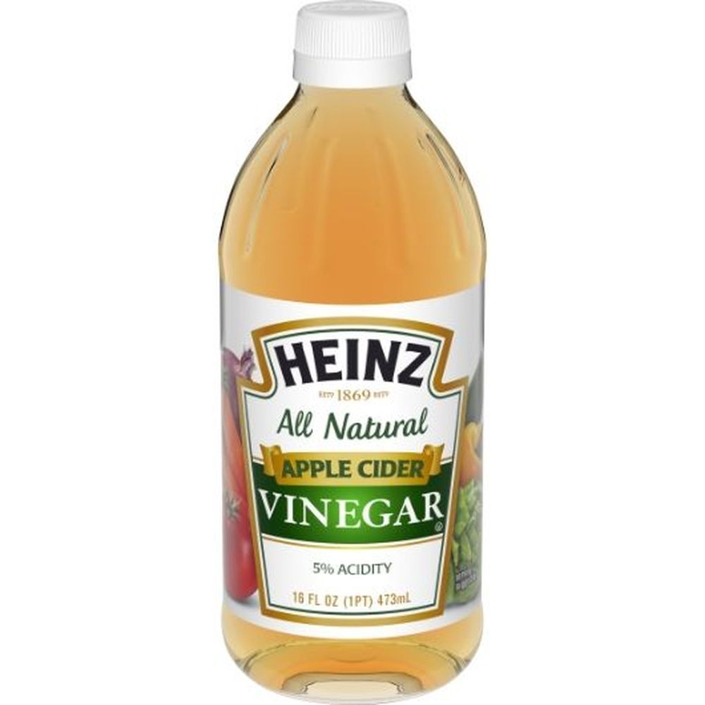 Heinz All Natural Apple Cider Vinegar With 5 Percent Acidity, 16 Fluid Ounce Bottle -- 12 Per Case