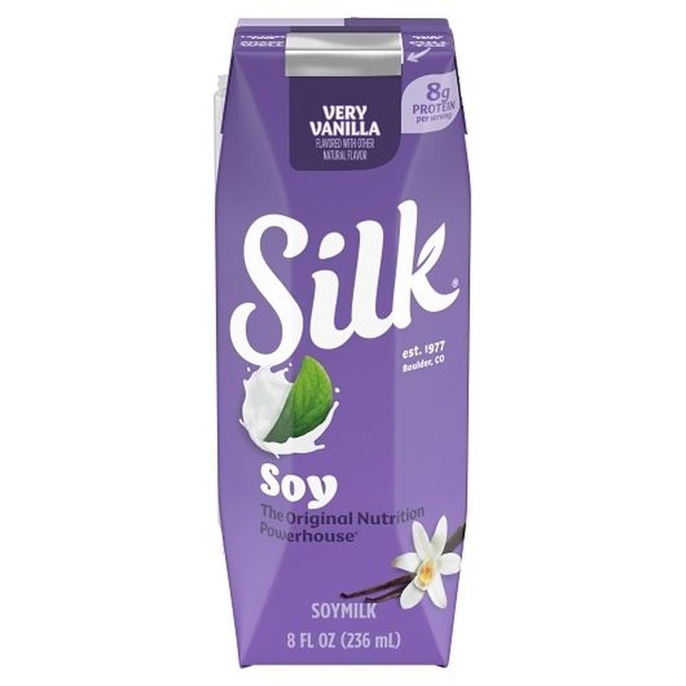 Silk Very Vanilla Soymilk, 8 Ounce -- 18 Per Case