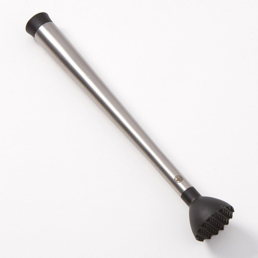 American Metalcraft Stainless Steel Cocktail Muddler, 9-1/8 X 1-3/8 X 1-3/8 Inch Height