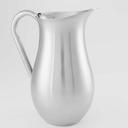 American Metalcraft Satin Finish Single Wall Long Neck Bell Pitcher with Ice Guard, 84 Ounce