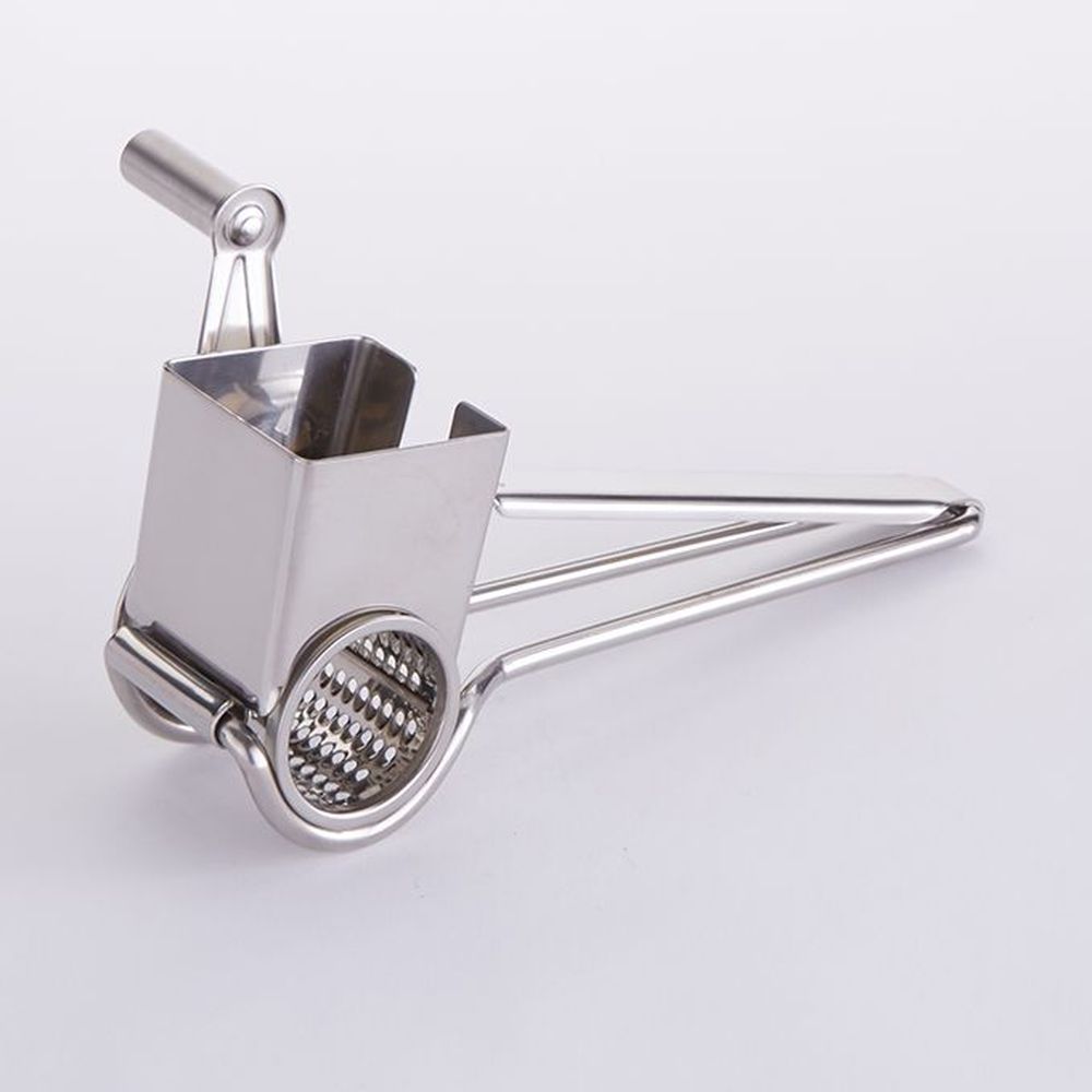 American Metalcraft Stainless Steel Hand Crank Cheese Grater, 8 5/8 X 3 5/8 X 2 7/8 Inch Height