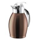 Nicollet Series Rose Gold Finish Stainless Vacuum Insulated Carafe with Push Button Lid 0.6 Liter Capacity