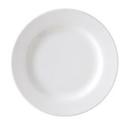 White 6.5 inch Wide Rim Plate