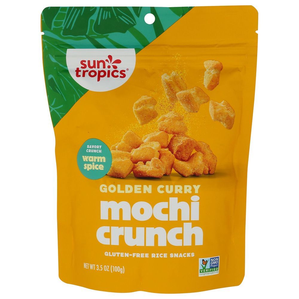 Sun Tropics Golden Curry Mochi Crunch Rice Snack Bites, 3.5 Ounce -- 6 Per Case