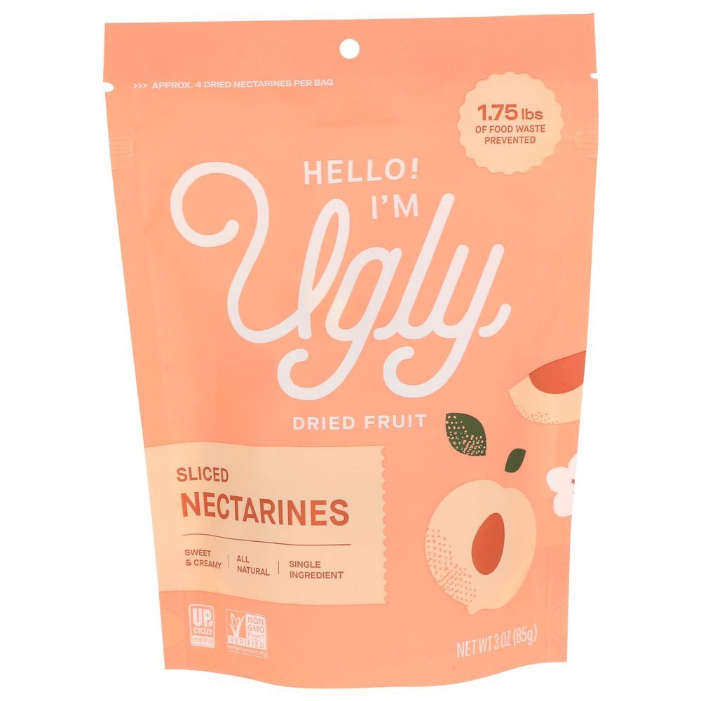 Hello! I'm Ugly Dried And Sliced Nectarines, 3 Ounce -- 12 Per Case