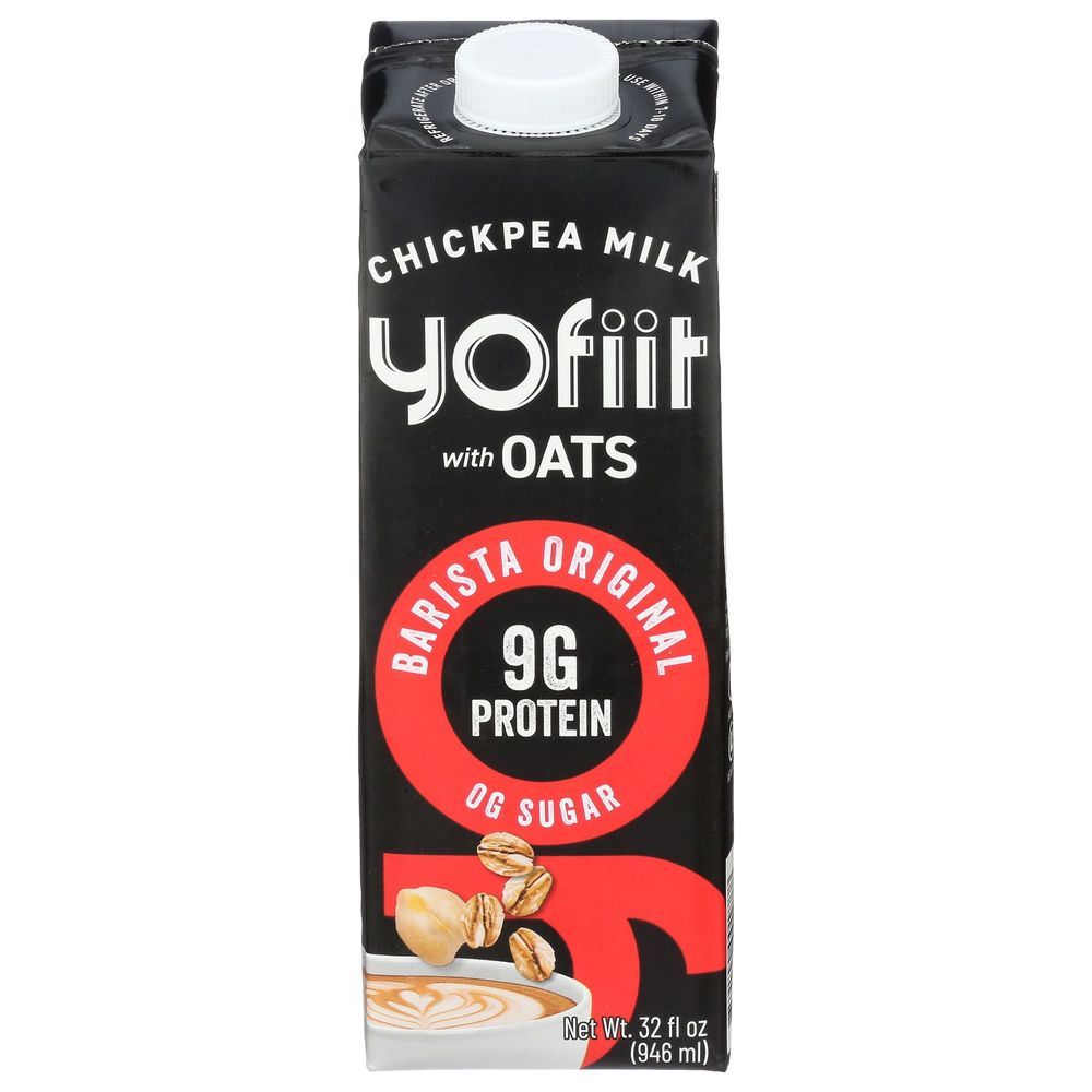 Yofiit Barista Original Chickpea Milk With Oats, 32 Fluid Ounce -- 12 Per Case