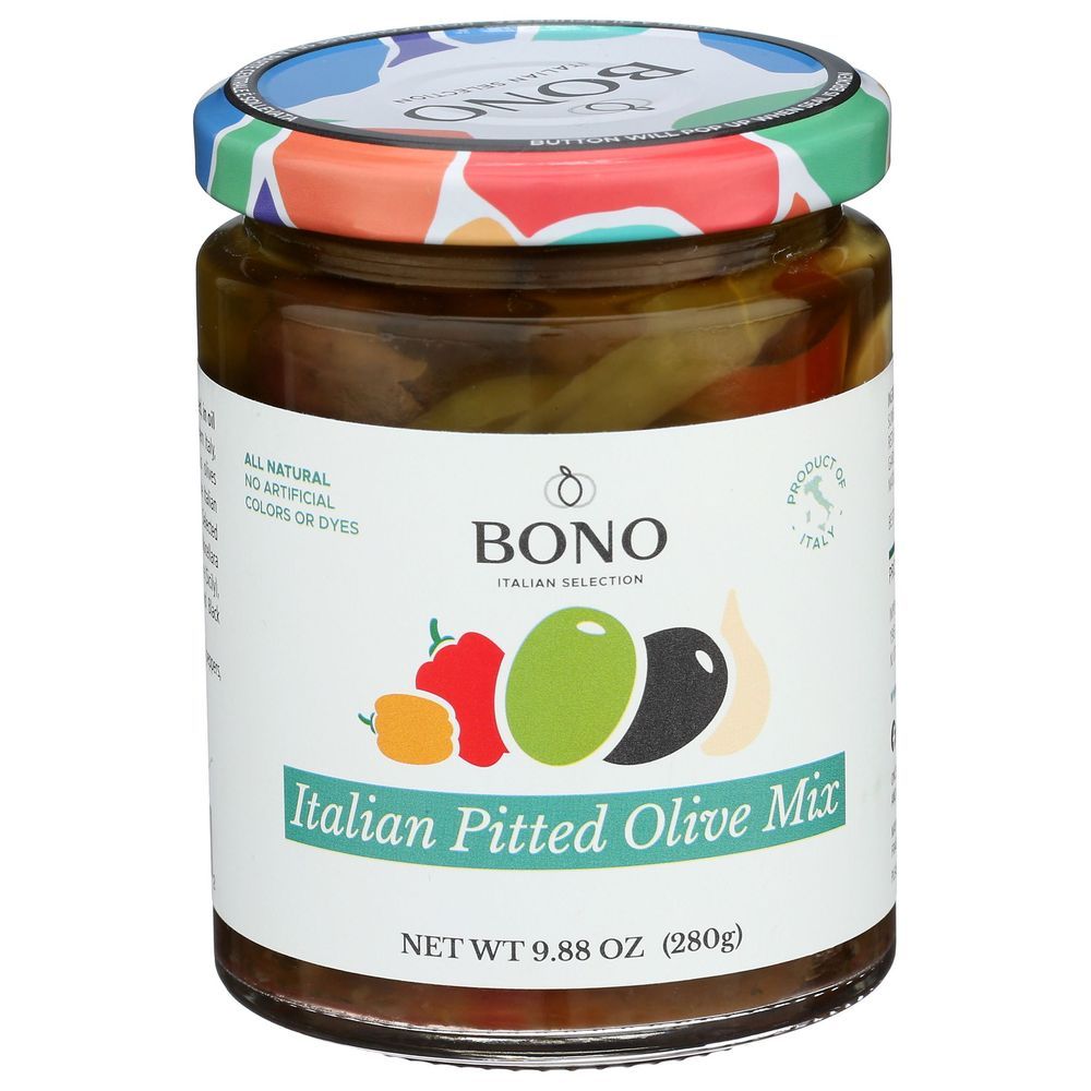 Bono Italian Pitted Olive Mix, 9.88 Ounce -- 6 Per Case