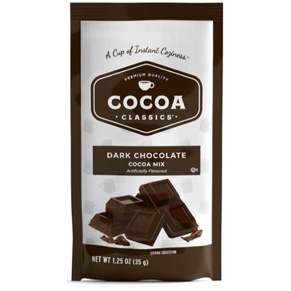 Cocoa Classics Dark Chocolate Cocoa Mix, 1.25 Ounce -- 36 Per Case