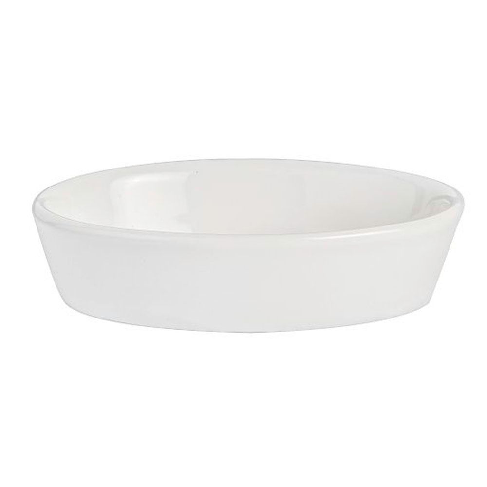 Anfora Polar White 8 Ounce Oval Baker, 24 Count
