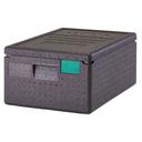 Cambro Cam GoBox Black Insulated Top Loading Food Pan Carrier with Lid, 23.5 x 15.7 x 10 inch