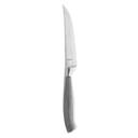 13/0 Stainless Steel 9.25 inch Length Slim Euro Style Steak Knife with Black Handle