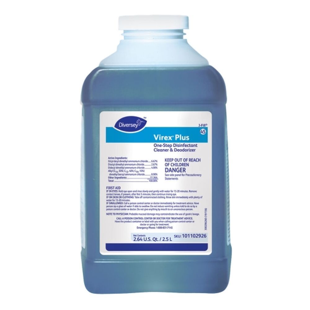 Virex Plus J-fill One Step Disinfectant Cleaner And Deodorizer, 2.5 Liter -- 2 Per Case